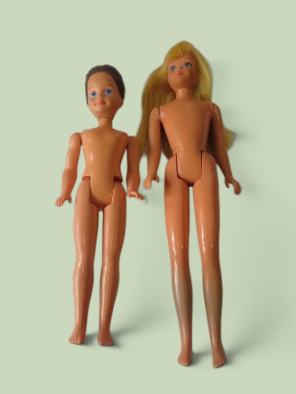 Vintage Mattel Skipper and Todd Barbie Dolls